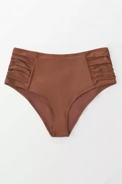 Cupshe Josie Brown Ruched High Waisted Plus Size Bikini Bottom -Deals Cupshe Store 2 731d7bb1 91f5 4f4c aeee b6c87c59b277