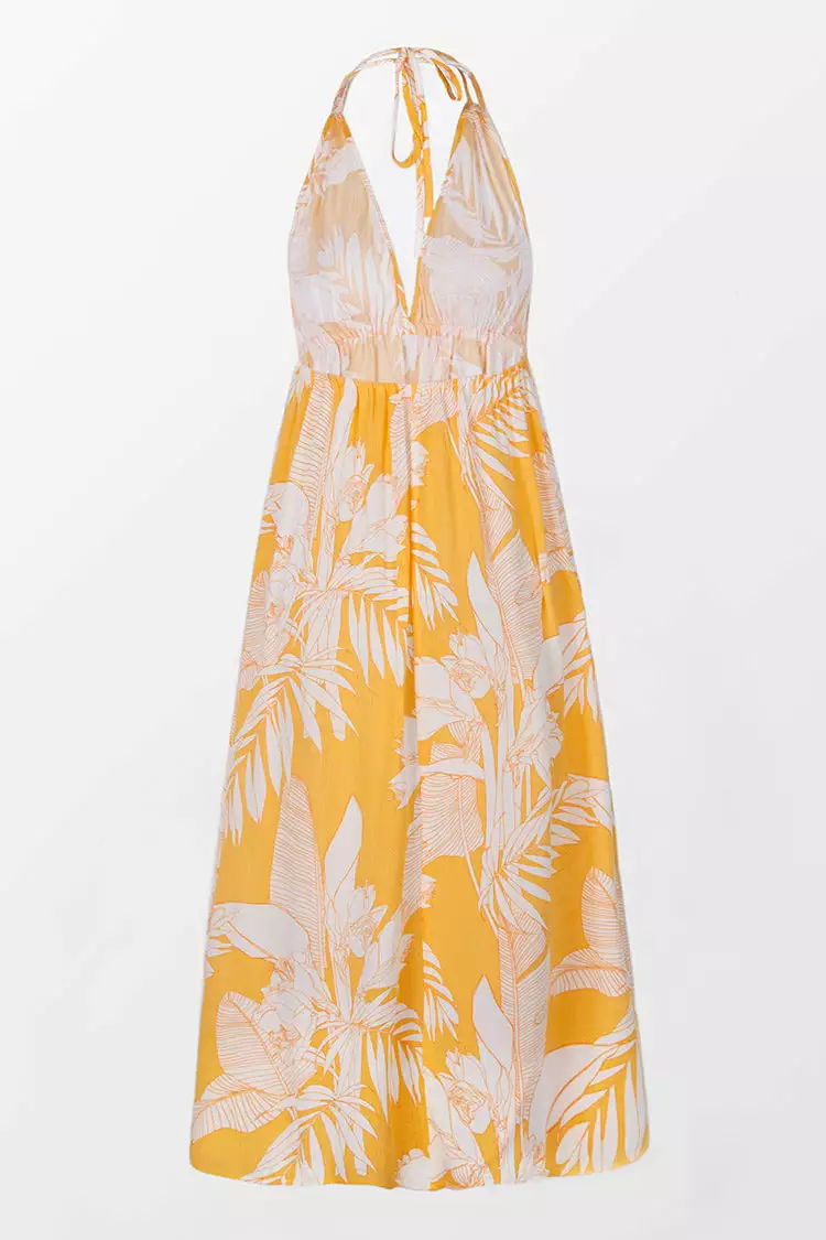 Cupshe Maria Tropical Halter Dress 4 Cupshe Maria Tropical Halter Dress - Image 4