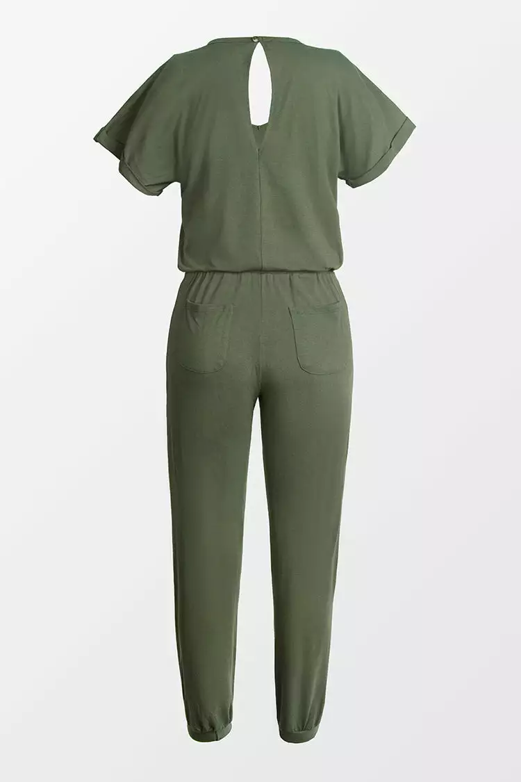 Cupshe Daydream V-neck Double Pocket Jumpsuit 4 Cupshe Daydream V-neck Double Pocket Jumpsuit - Image 4