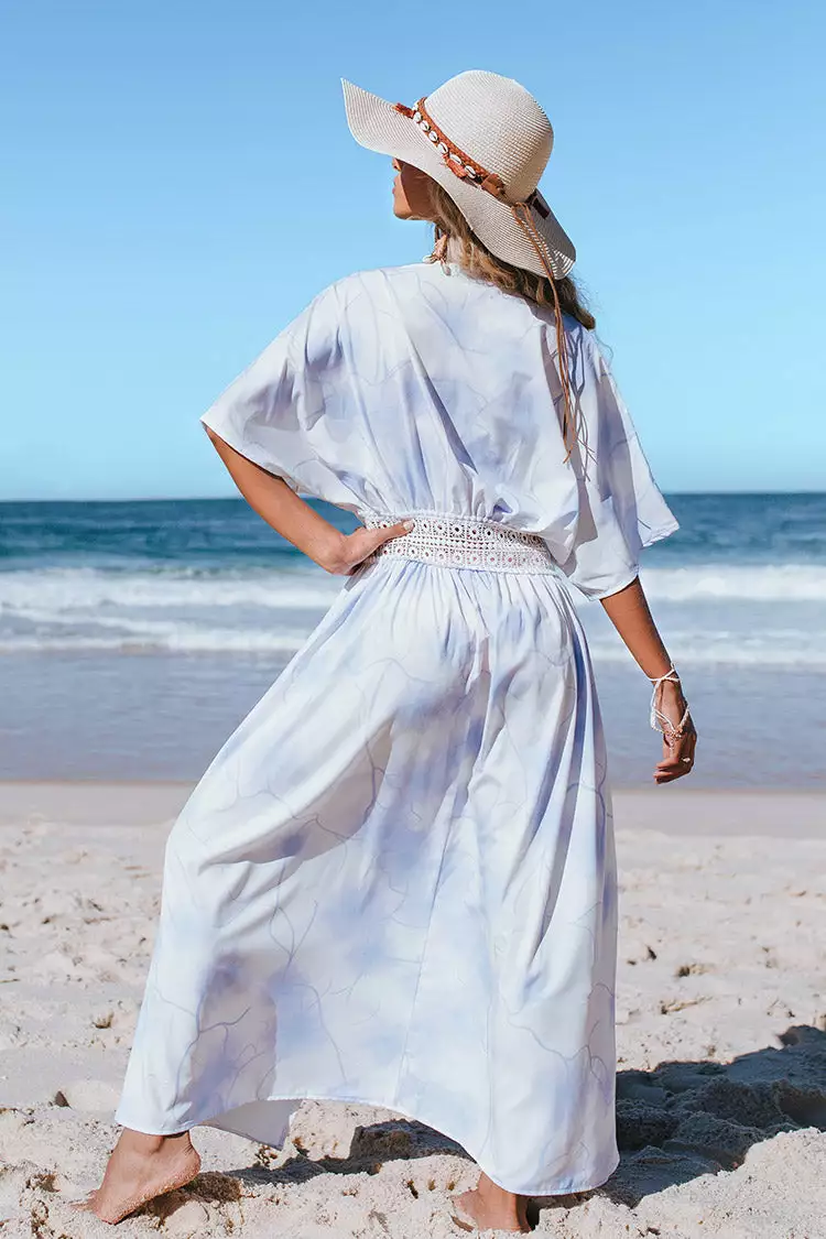 Cupshe Fatima Tie Dye Tie Waist Kimono 2 Cupshe Fatima Tie Dye Tie Waist Kimono - Image 2