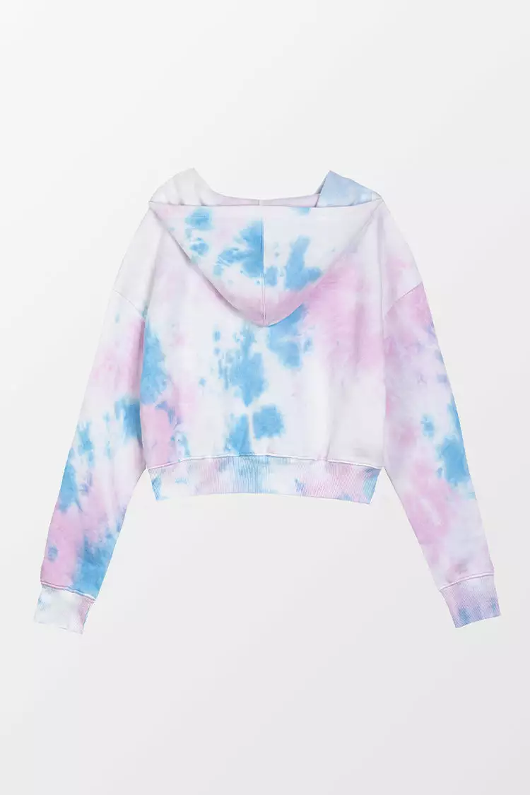 Cupshe Rosebud Tie Dye Hoodie 2 Cupshe Rosebud Tie Dye Hoodie - Image 2