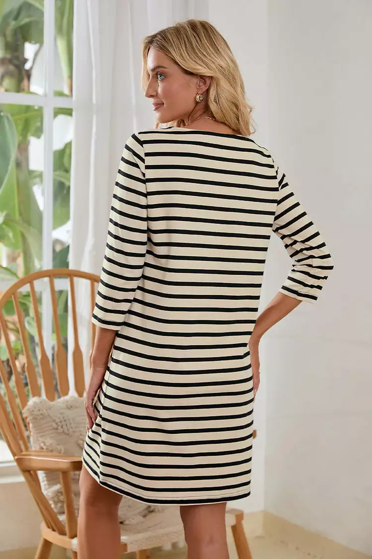Cupshe Katharine Stripe A-Shape Dress 2 Cupshe Katharine Stripe A-Shape Dress - Image 2
