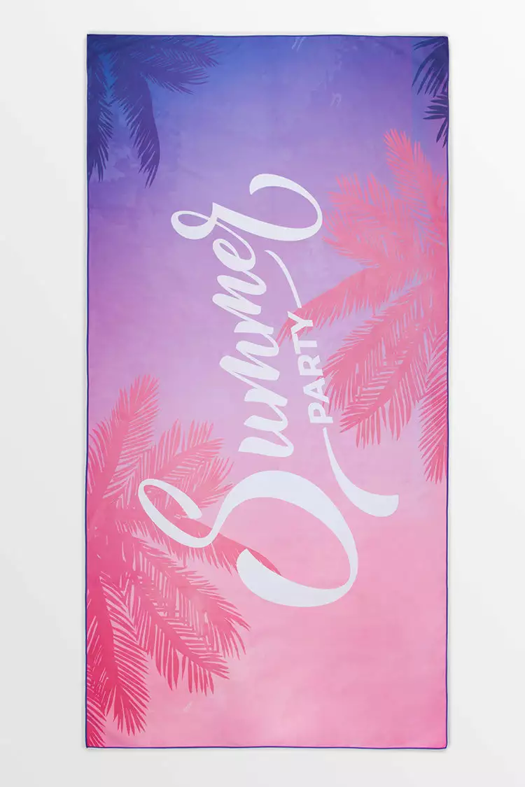 Cupshe Summer Forever Tropical And Letter Print Beach Blanket 3 Cupshe Summer Forever Tropical And Letter Print Beach Blanket - Image 3