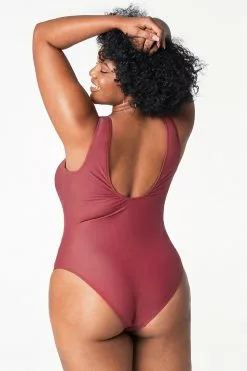 Cupshe Marsala V-Neckline Plus Size One Piece Swimsuit 8 Cupshe Marsala V-Neckline Plus Size One Piece Swimsuit -Deals Cupshe Store 2 83eb8c1a b7c5 49dd 8827 a9a25a904b6e