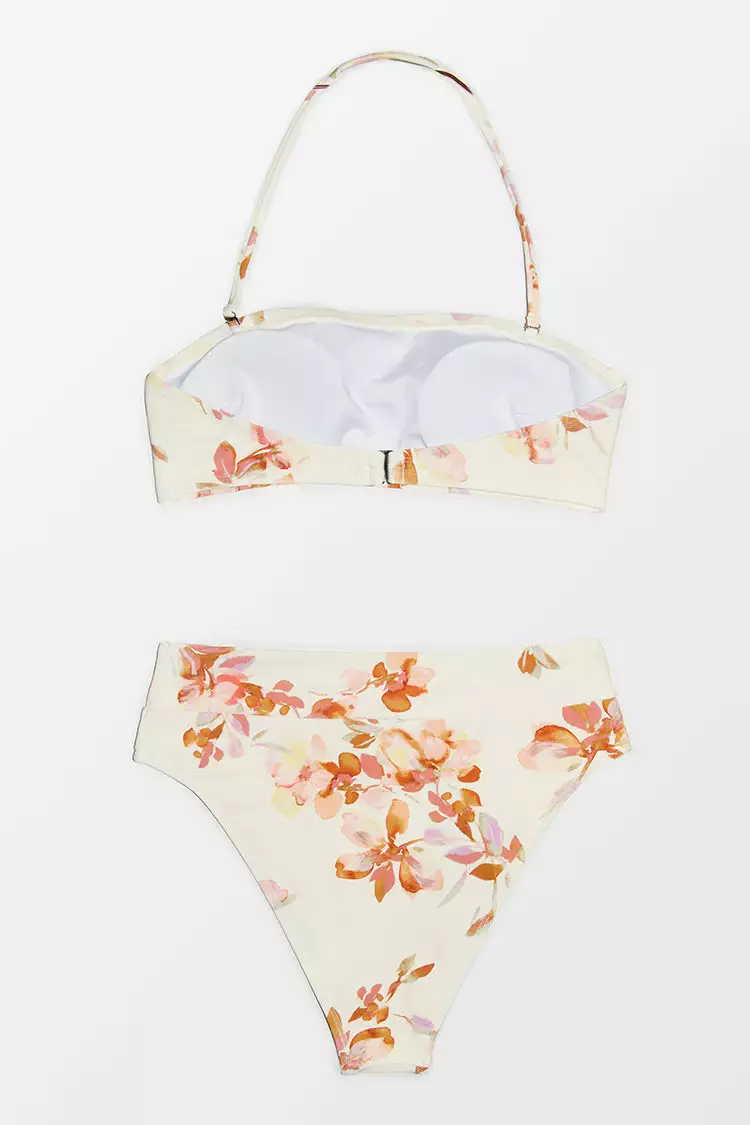 Cupshe Megan Floral Halter High Waisted Bikini 5 Cupshe Megan Floral Halter High Waisted Bikini - Image 5