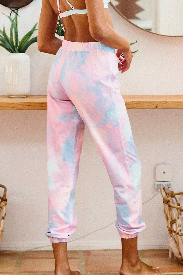 Cupshe Verano Tie Dye Drawstring Waist Sweatpants 2 Cupshe Verano Tie Dye Drawstring Waist Sweatpants - Image 2