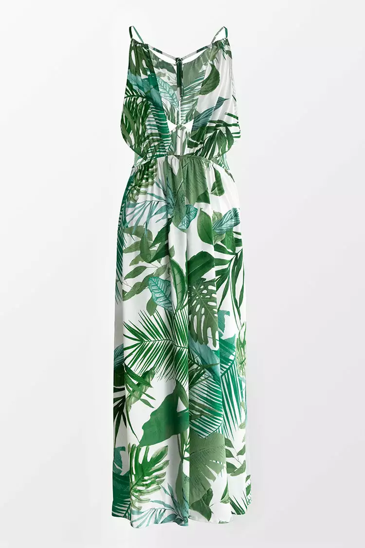 Cupshe Noa Leafy Cutout Maxi Dress 4 Cupshe Noa Leafy Cutout Maxi Dress - Image 4