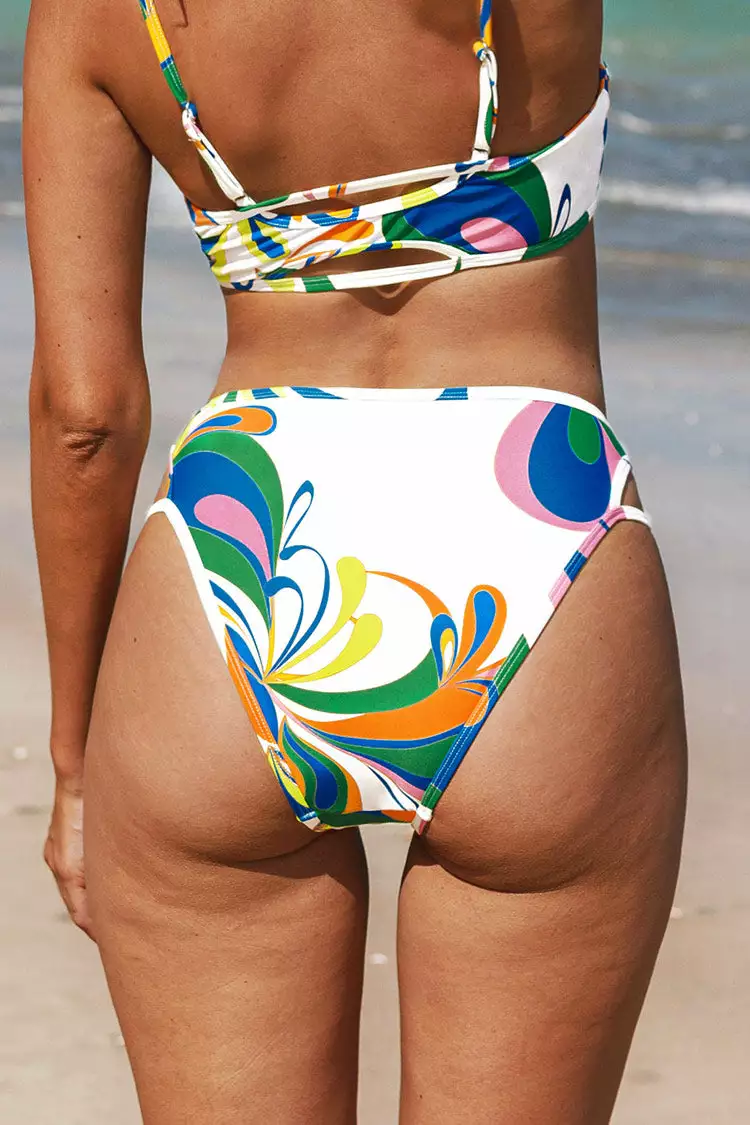 Cupshe Swirlwind Cutout Cheeky High Leg Bikini Bottom 2 Cupshe Swirlwind Cutout Cheeky High Leg Bikini Bottom - Image 2