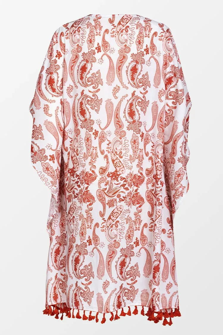 Cupshe Katelin Paisley Front Open Split Cover Up 4 Cupshe Katelin Paisley Front Open Split Cover Up - Image 4