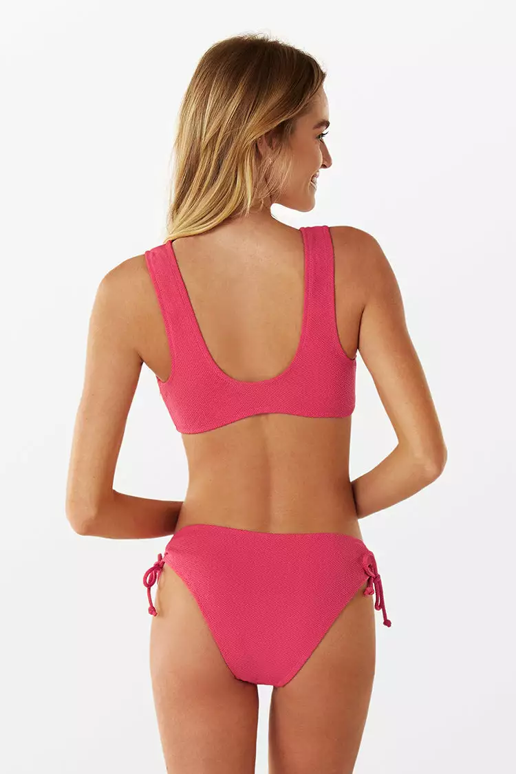 Cupshe Rose Solid Knotted Bikini 5 Cupshe Rose Solid Knotted Bikini - Image 5