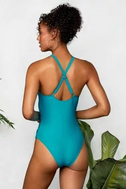 Cupshe Blue High Neck Scalloped Swimsuit 8 Cupshe Blue High Neck Scalloped Swimsuit -Deals Cupshe Store 2 a352ebe9 5f3a 45d6 bf20 bd7bf6c8feb2