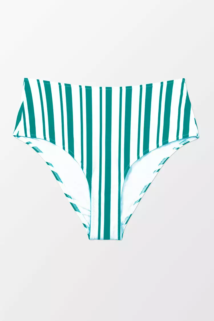 Cupshe Aubree Stripe High Waisted Bikini Bottom 3 Cupshe Aubree Stripe High Waisted Bikini Bottom - Image 3
