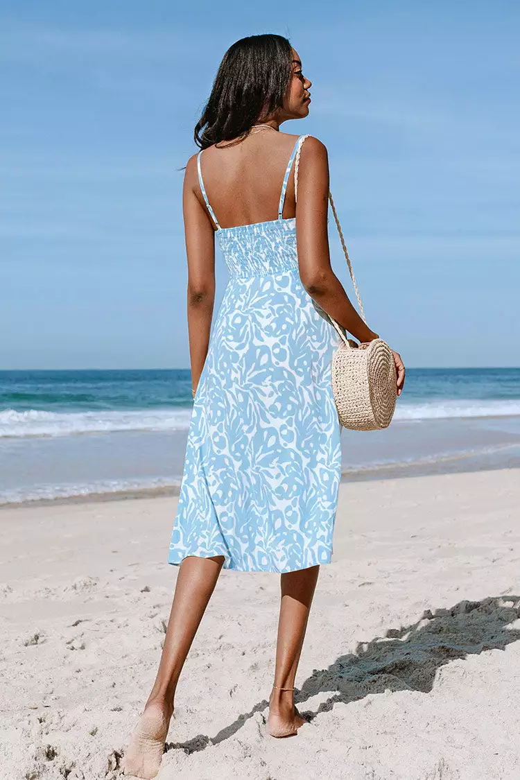 Cupshe Addilynn Monochrome Print Tie Front Slip Dress 2 Cupshe Addilynn Monochrome Print Tie Front Slip Dress - Image 2