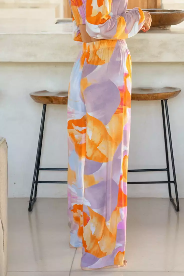 Cupshe Desert Bloom Elastic Waisted Sweatpants 4 Cupshe Desert Bloom Elastic Waisted Sweatpants - Image 4