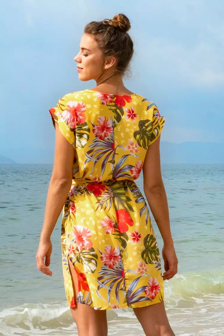 Cupshe Haisley Floral Wrap Short Dress 2 Cupshe Haisley Floral Wrap Short Dress - Image 2