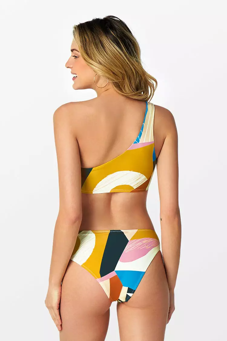 Cupshe Dana Abstract Print One Shoulder Bikini 2 Cupshe Dana Abstract Print One Shoulder Bikini - Image 2