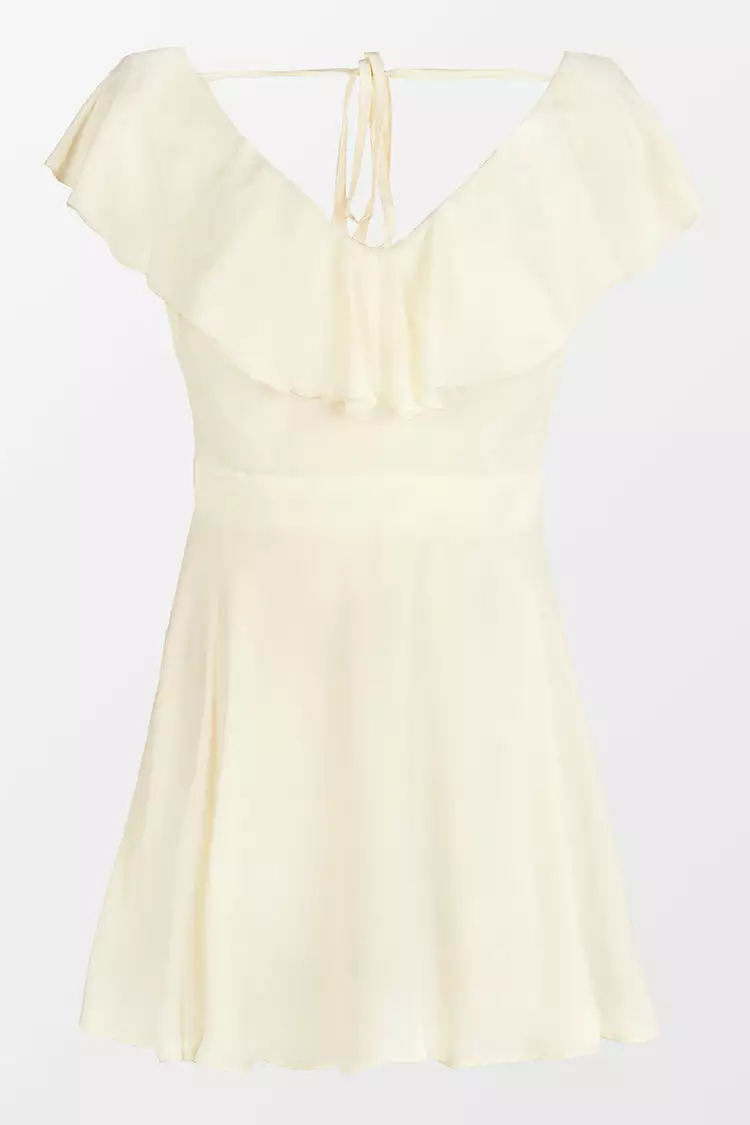 Cupshe Raelynn V-neck Ruffle Mini Dress 4 Cupshe Raelynn V-neck Ruffle Mini Dress - Image 4