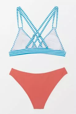 Cupshe Briella Triangle Striped and Peachy Crisscross Bikini 9 Cupshe Briella Triangle Striped and Peachy Crisscross Bikini -Deals Cupshe Store 2 b7ee1d6d 86de 4200 a20a e772570012d7