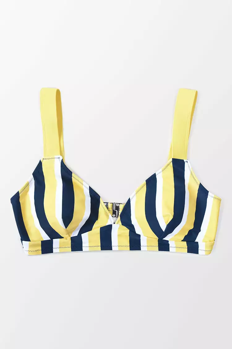 Cupshe Michelle Striped Plus Size Bikini Top 3 Cupshe Michelle Striped Plus Size Bikini Top - Image 3