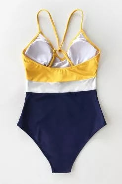 Cupshe Colorblock V-Neck One Piece Swimsuit -Deals Cupshe Store 2 b9707ce3 43ed 4940 901e e26bd7fee93a