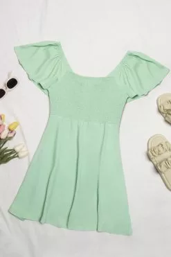 Cupshe Karly Green Square Neck Smocked Dress 7 Cupshe Karly Green Square Neck Smocked Dress -Deals Cupshe Store 2 bf5a3aba e547 43b3 9a06 ca046878a49f