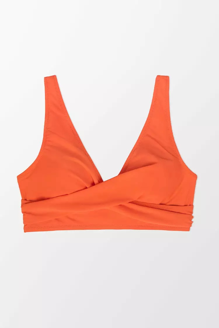 Cupshe Monroe Orange Lace-up Back Bikini Top 3 Cupshe Monroe Orange Lace-up Back Bikini Top - Image 3