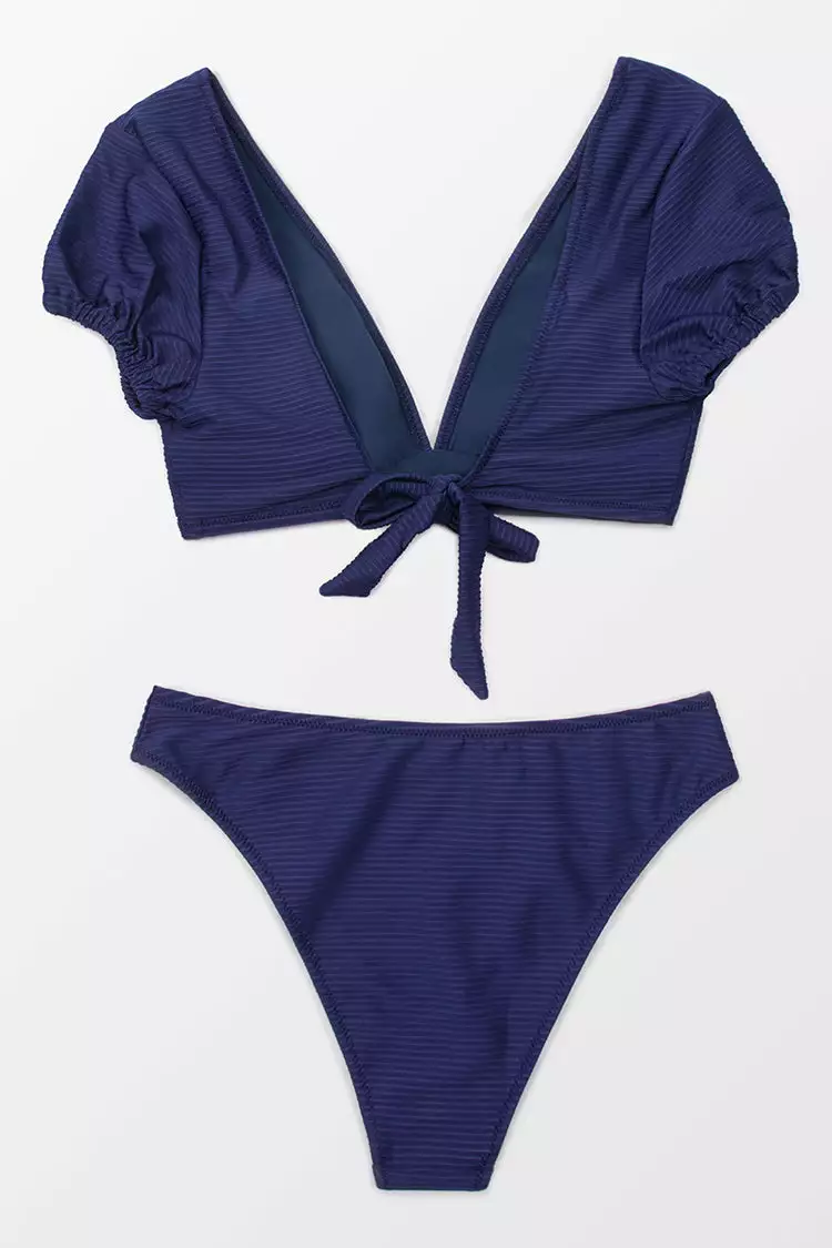 Cupshe Nina V-neck Cap Sleeves Bikini 4 Cupshe Nina V-neck Cap Sleeves Bikini - Image 4