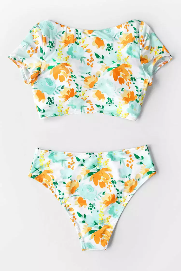 Cupshe Sweet Floral Bowknot Tank Bikini 7 Cupshe Sweet Floral Bowknot Tank Bikini - Image 7