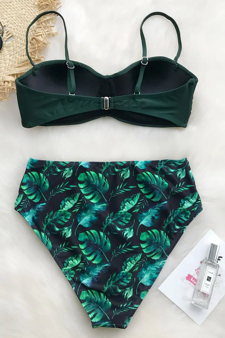 Cupshe Full Of Green Print Bikini Set 2 Cupshe Full Of Green Print Bikini Set - Image 2