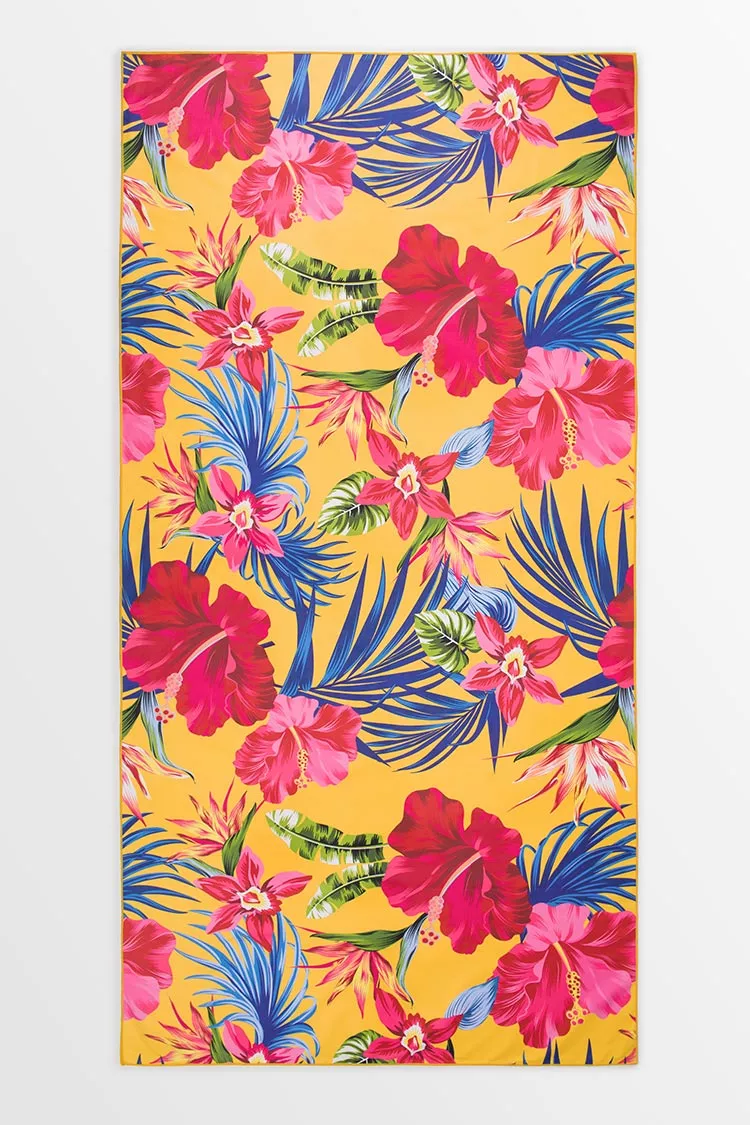 Cupshe Marigold Floral Beach Blanket 4 Cupshe Marigold Floral Beach Blanket - Image 4