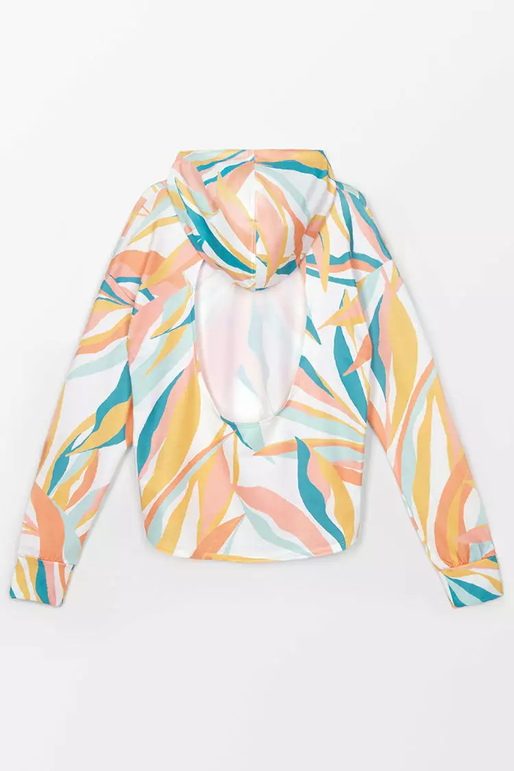 Cupshe Mindy Leafy Backless Hoodie 5 Cupshe Mindy Leafy Backless Hoodie - Image 5