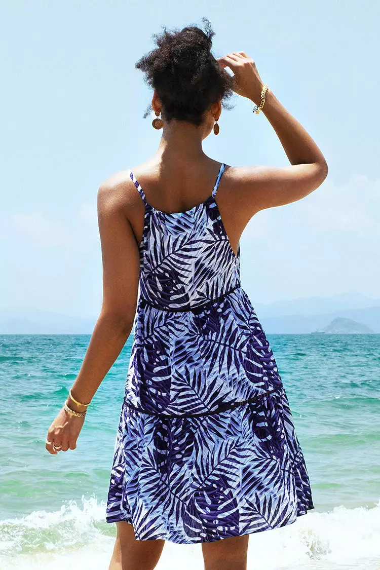 Cupshe Norah Leafy High Neck Ruffle Dress 2 Cupshe Norah Leafy High Neck Ruffle Dress - Image 2