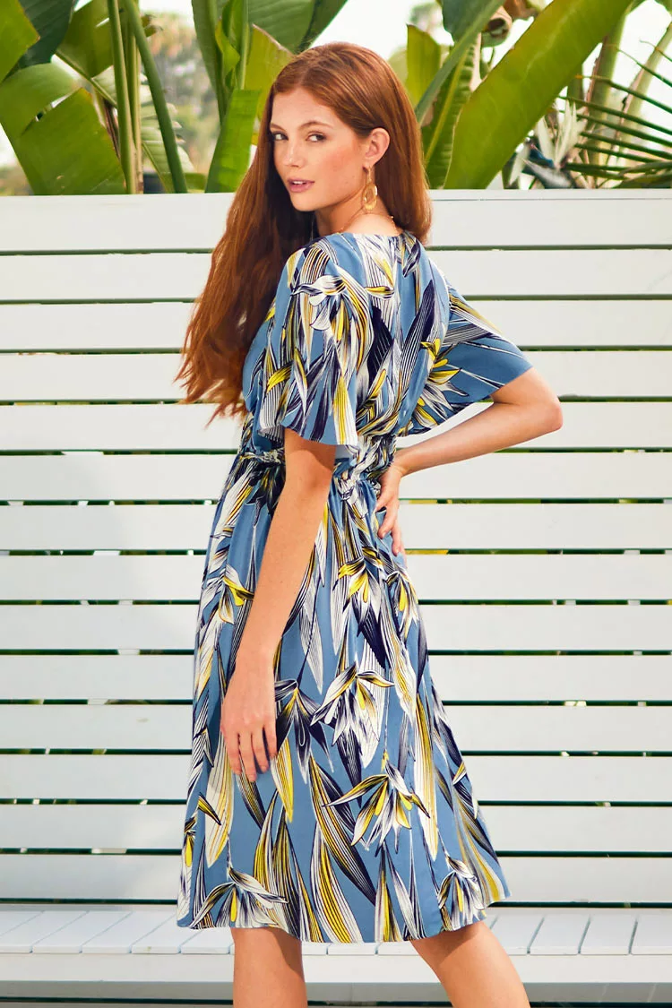 Cupshe Heidi Buttoned V-neck Elastic Waist Dress 2 Cupshe Heidi Buttoned V-neck Elastic Waist Dress - Image 2