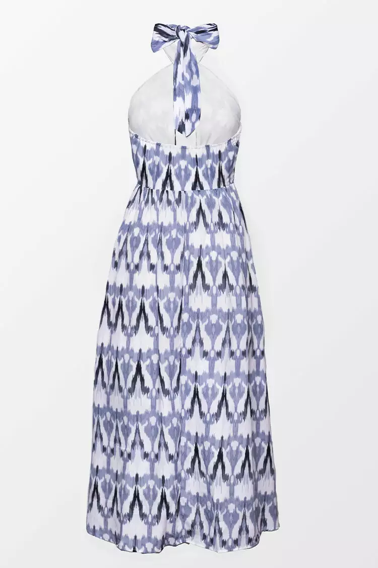 Cupshe Sutton Cross Halter Tie Neck Dress 4 Cupshe Sutton Cross Halter Tie Neck Dress - Image 4