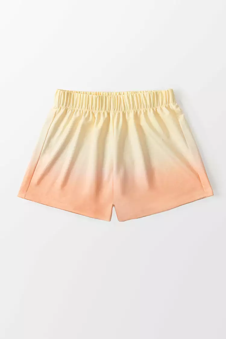 Cupshe Citrus Groove Ombre Print Short Sweatpants 2 Cupshe Citrus Groove Ombre Print Short Sweatpants - Image 2