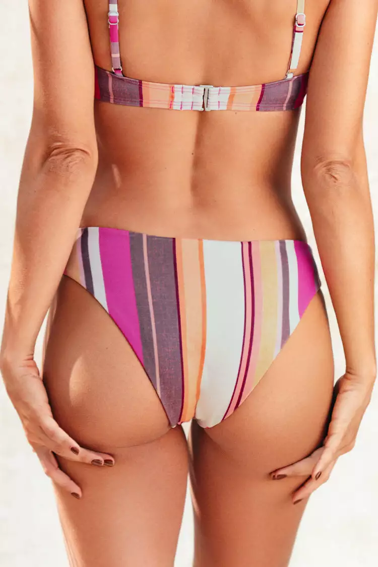 Cupshe Nikita Striped Low Waisted Reversible Bikini Bottom 2 Cupshe Nikita Striped Low Waisted Reversible Bikini Bottom - Image 2