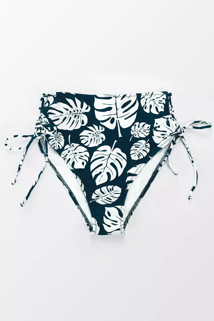 Cupshe Cute Leafy High Waisted Bikini Bottom 3 Cupshe Cute Leafy High Waisted Bikini Bottom - Image 3