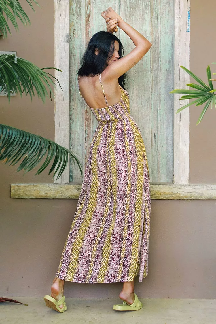 Cupshe Makenzie Snakeskin Cutout Slip Dress 2 Cupshe Makenzie Snakeskin Cutout Slip Dress - Image 2