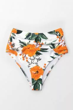Cupshe Orange Floral Shirring High Waisted Bikini Bottom 8 Cupshe Orange Floral Shirring High Waisted Bikini Bottom -Deals Cupshe Store 2 f57bdbf9 83dc 4825 99dc cd47507c5fc1