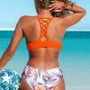 Cupshe Laney Tropical Ruched Front Bikini