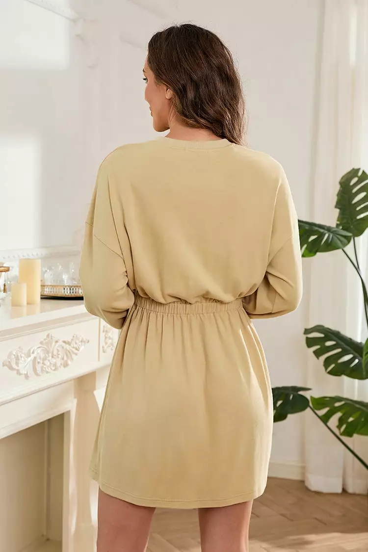 Cupshe Aiyana Drop Shoulder Elastic Waist Dress 2 Cupshe Aiyana Drop Shoulder Elastic Waist Dress - Image 2