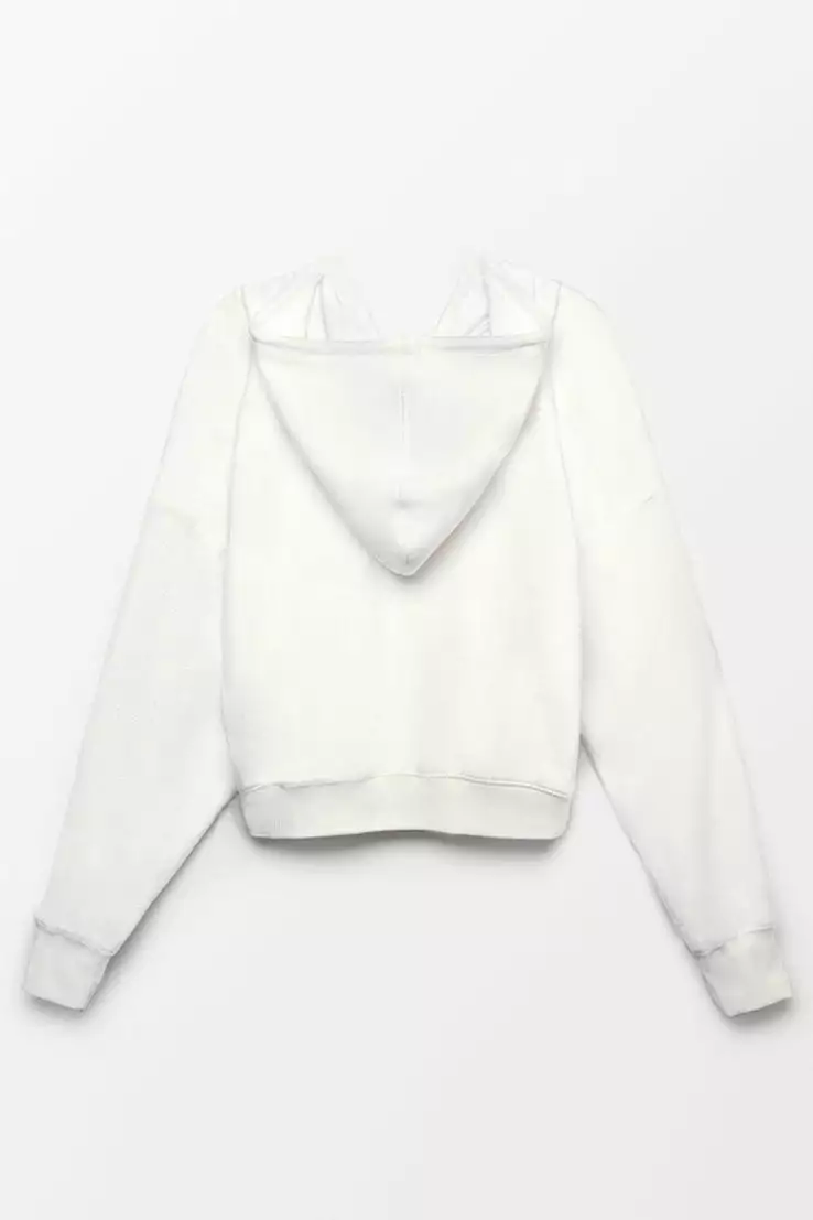 Cupshe Coffee Run Zipper Front Drawstring Hoodie 3 Cupshe Coffee Run Zipper Front Drawstring Hoodie - Image 3