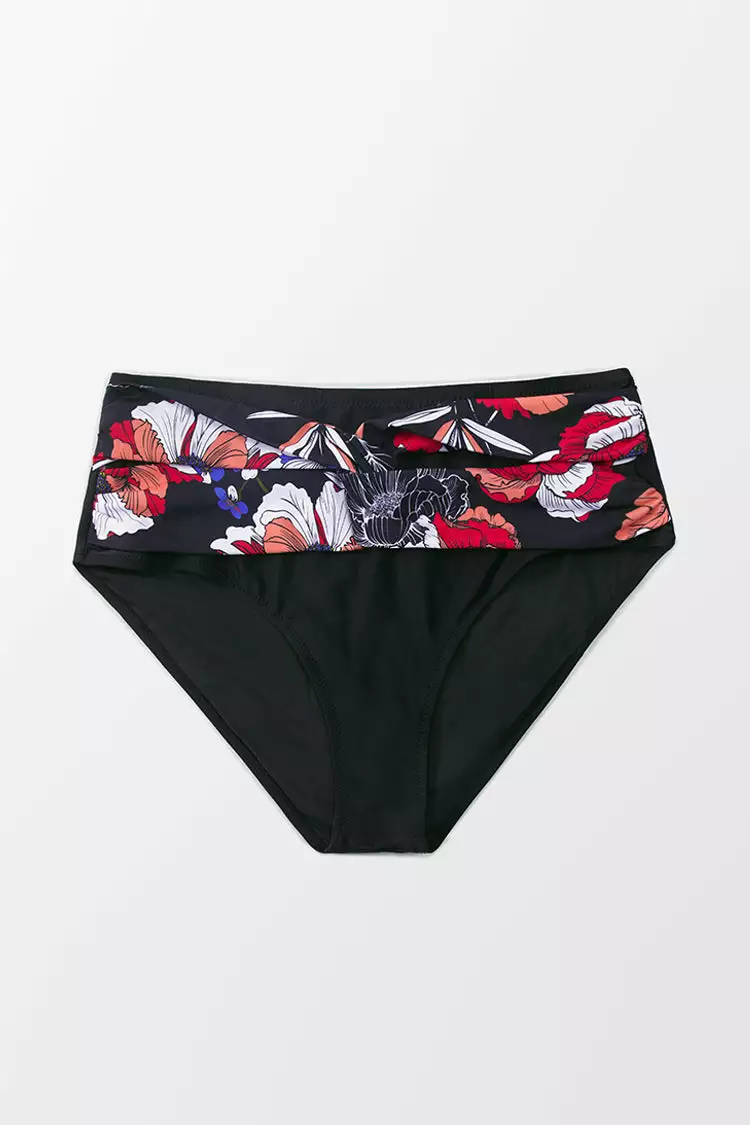 Cupshe Patricia Floral Twist Plus Size Bikini Bottom 3 Cupshe Patricia Floral Twist Plus Size Bikini Bottom - Image 3