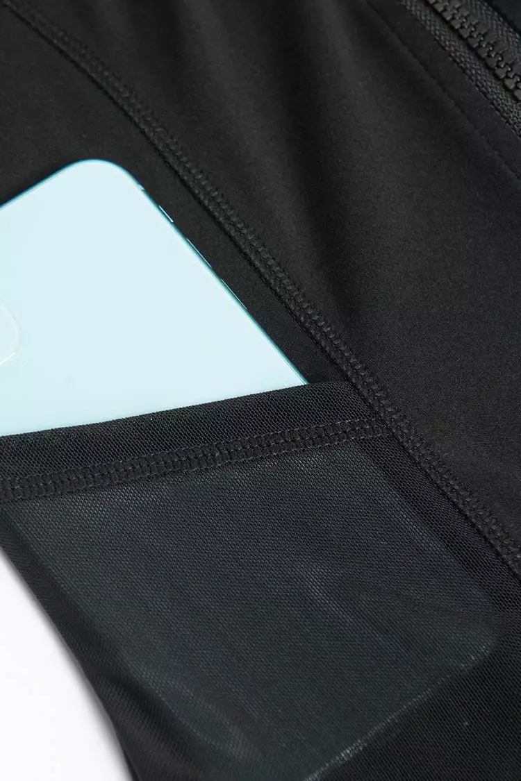 Cupshe Venice Black Front Zipper Hoodie 6 Cupshe Venice Black Front Zipper Hoodie - Image 6