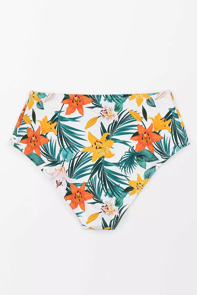 Cupshe Anya Floral Plus Size Bikini Bottom 4 Cupshe Anya Floral Plus Size Bikini Bottom - Image 4