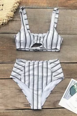Cupshe Navy and White Vertical Stripe High Waisted Bikini 6 Cupshe Navy and White Vertical Stripe High Waisted Bikini -Deals Cupshe Store 3 03777cae e5fb 4c65 8a20 579718c154bb