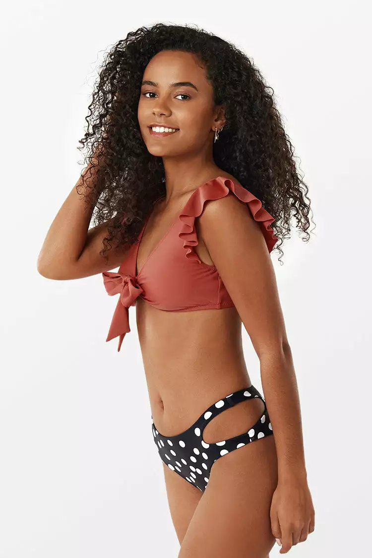 Cupshe Retro Ruffle Bowknot Polka Dot Bikini 7 Cupshe Retro Ruffle Bowknot Polka Dot Bikini - Image 7