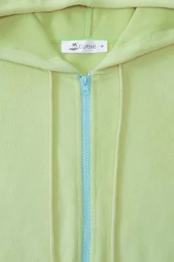 Cupshe Coffee Run Green Zipper Front Drawstring Hoodie -Deals Cupshe Store 3 05ffdf8e 59d4 4710 951f 718b0449ec77