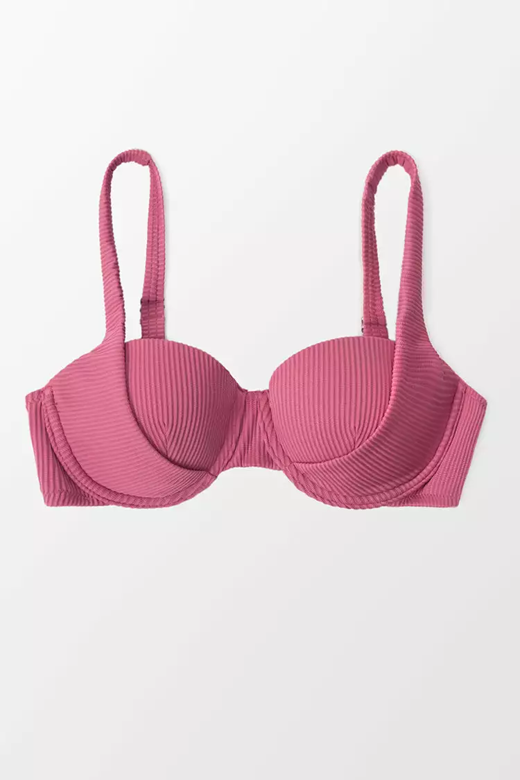 Cupshe Carson Rib Underwire Bikini Top 3 Cupshe Carson Rib Underwire Bikini Top - Image 3