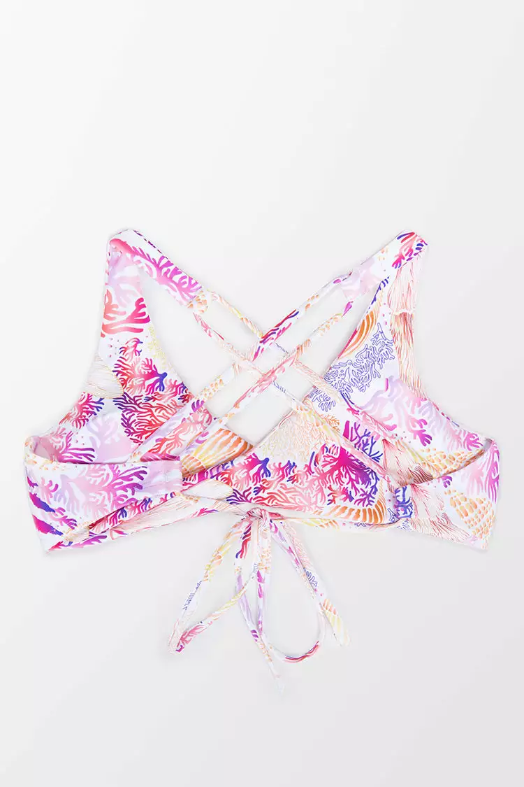 Cupshe Octavia Coral Print Twist Bikini Top 4 Cupshe Octavia Coral Print Twist Bikini Top - Image 4